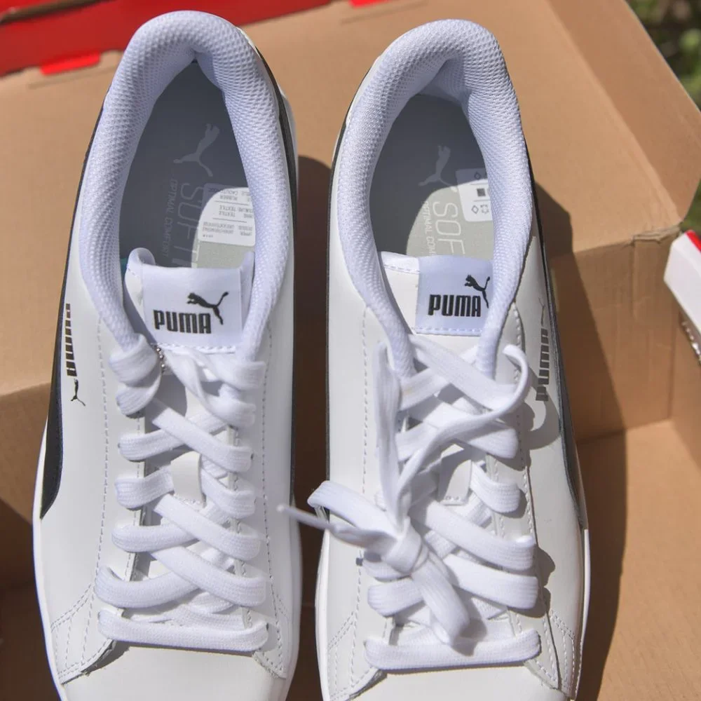 PUMA Men's Smash‎ v2 Sneaker Leather in White